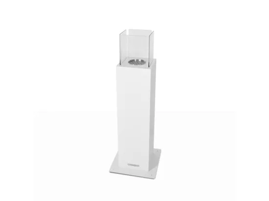 Cheminée Bioéthanol de Jardin Biocamino pour Extérieur Capri 70 Blanc