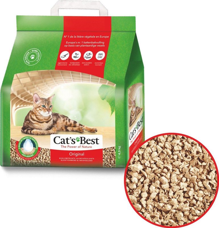 Cat's Best Oko Plus Korrels - Kattenbakvulling - 40 l