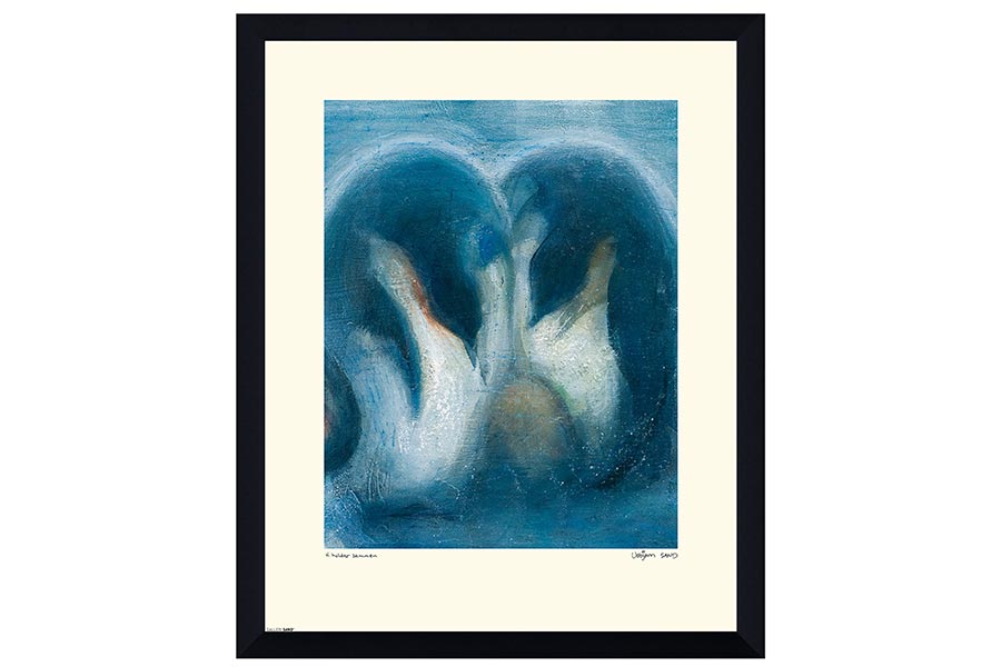 Vi holder sammen bilde 40x50 cm. Innrammet med plexiglass.