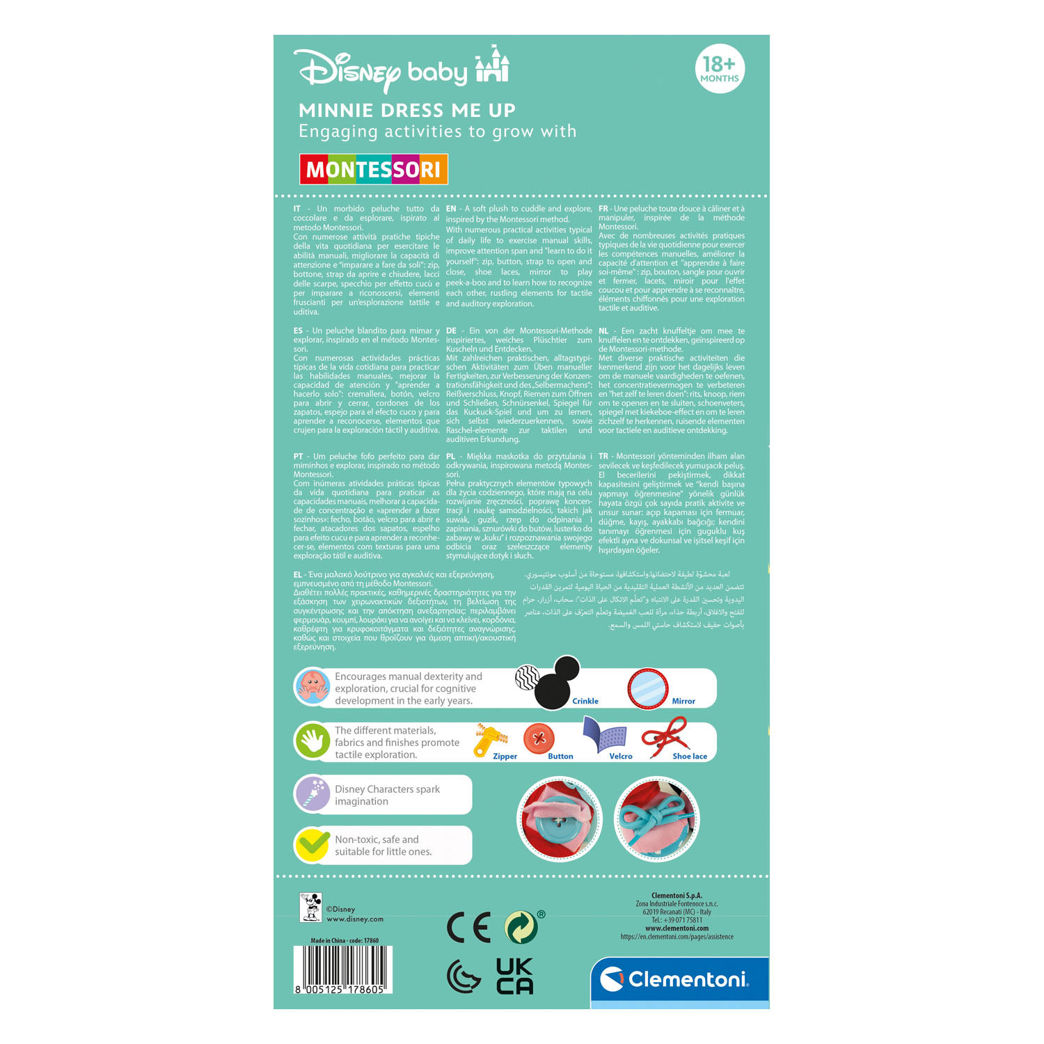 Clementoni Baby Disney Minnie Mouse Knuffel
