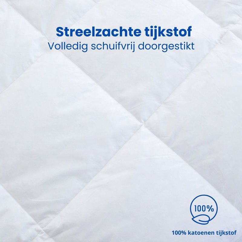 Dekbed - Wit - Katoen - 200x200 cm