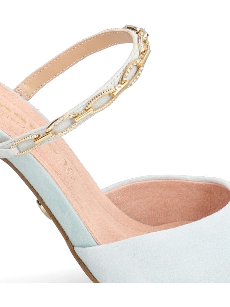 Veloursleder Pantoffel