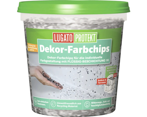 Lugato Protect Decor Kleurchips Zwart en Wit 600 g