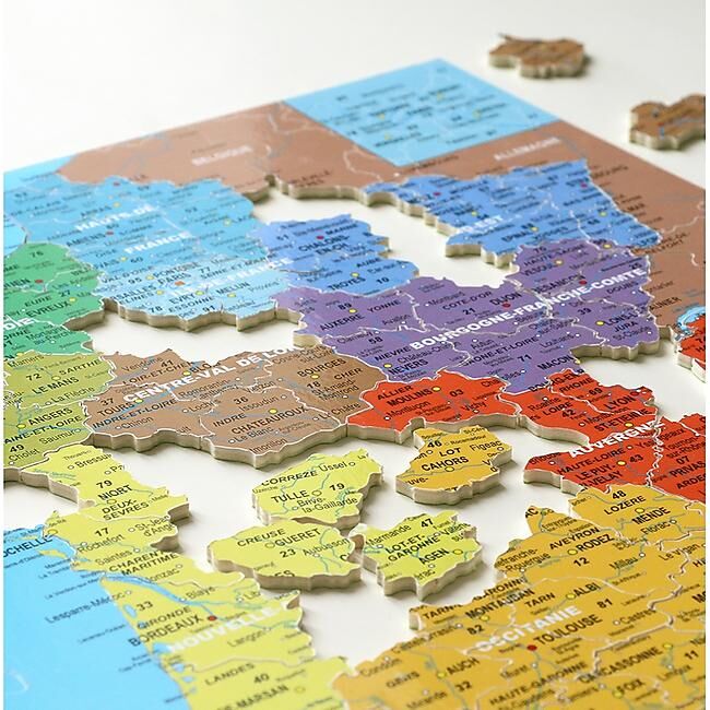 PUZZLE CARTE DE FRANCE DES DEPARTEMENTS