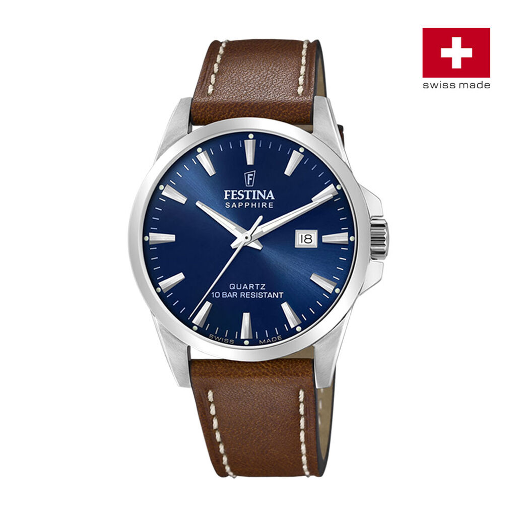 Montre Festina Swiss Made Bleu London