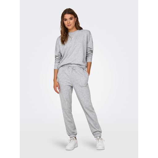 ONLY Fave Sweatshirt, Light Grey Melange, M