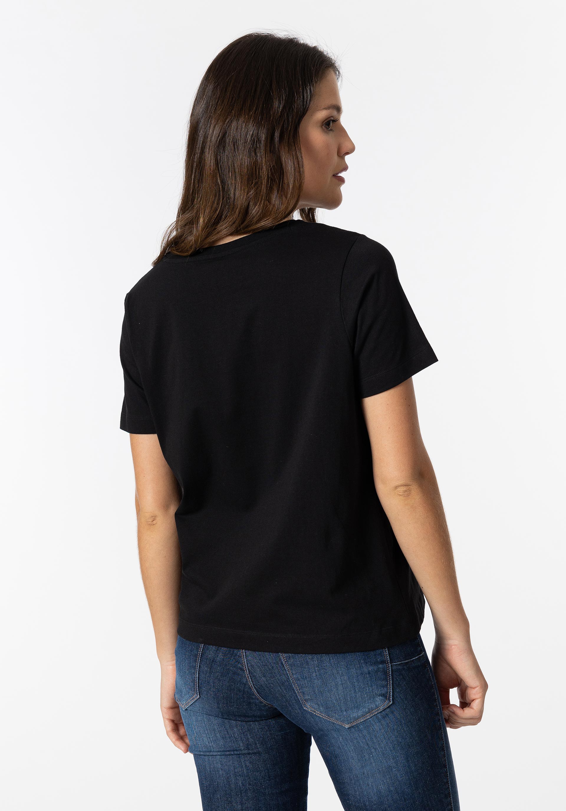 T-shirt Estampado Frontal com Relevo
