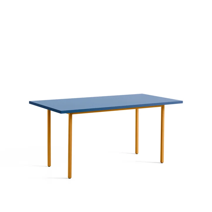 HAY - Two-Colour Esstisch, 160 x 82 cm, blau / ocker