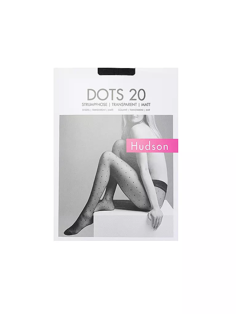 HUDSON Strumpfhose DOTS 20 schwarz