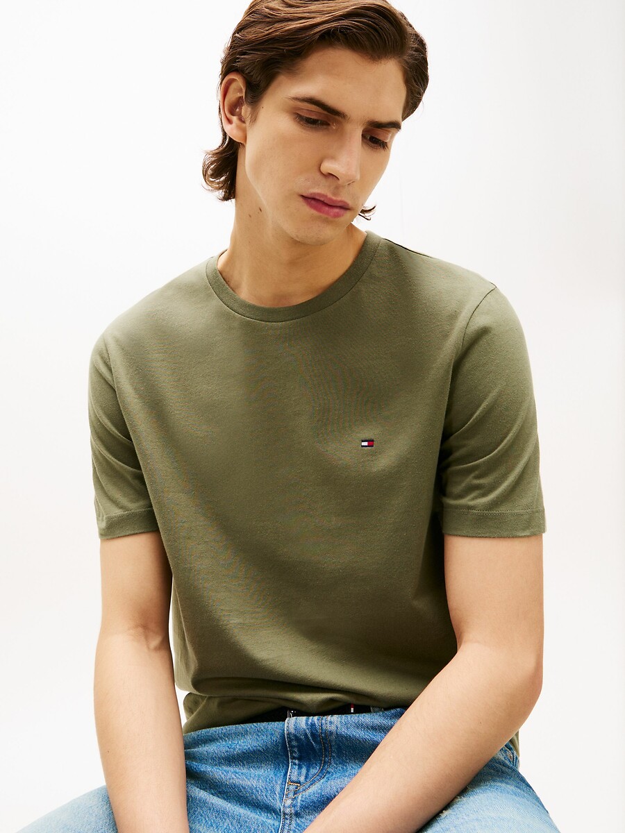 TOMMY HILFIGER<br>Camiseta grossa e reta