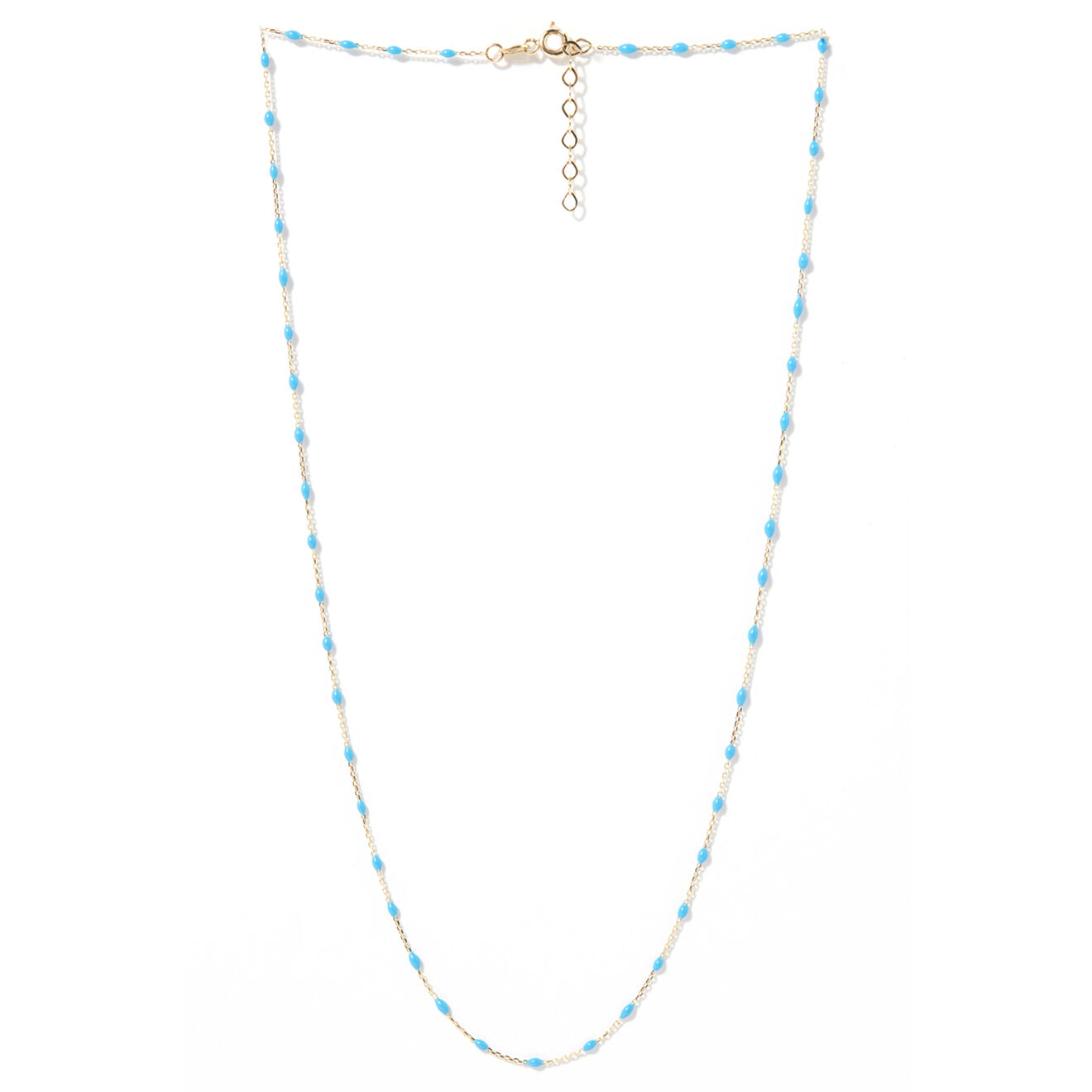 Instant d'Or Collier Email Bleu or jaune