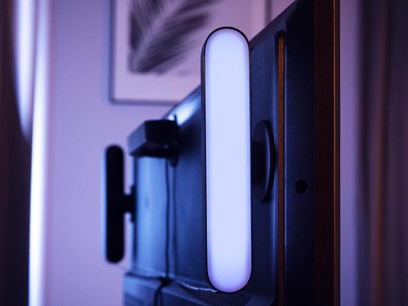 Philips Hue White & Color Ambiance Play 2er-Pack Lightbar B Hue Light Bar, Schwarz (2 Stück)