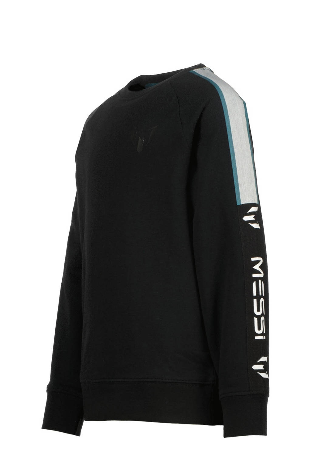 Vingino sweater Narlos met contrastbies zwart/wit