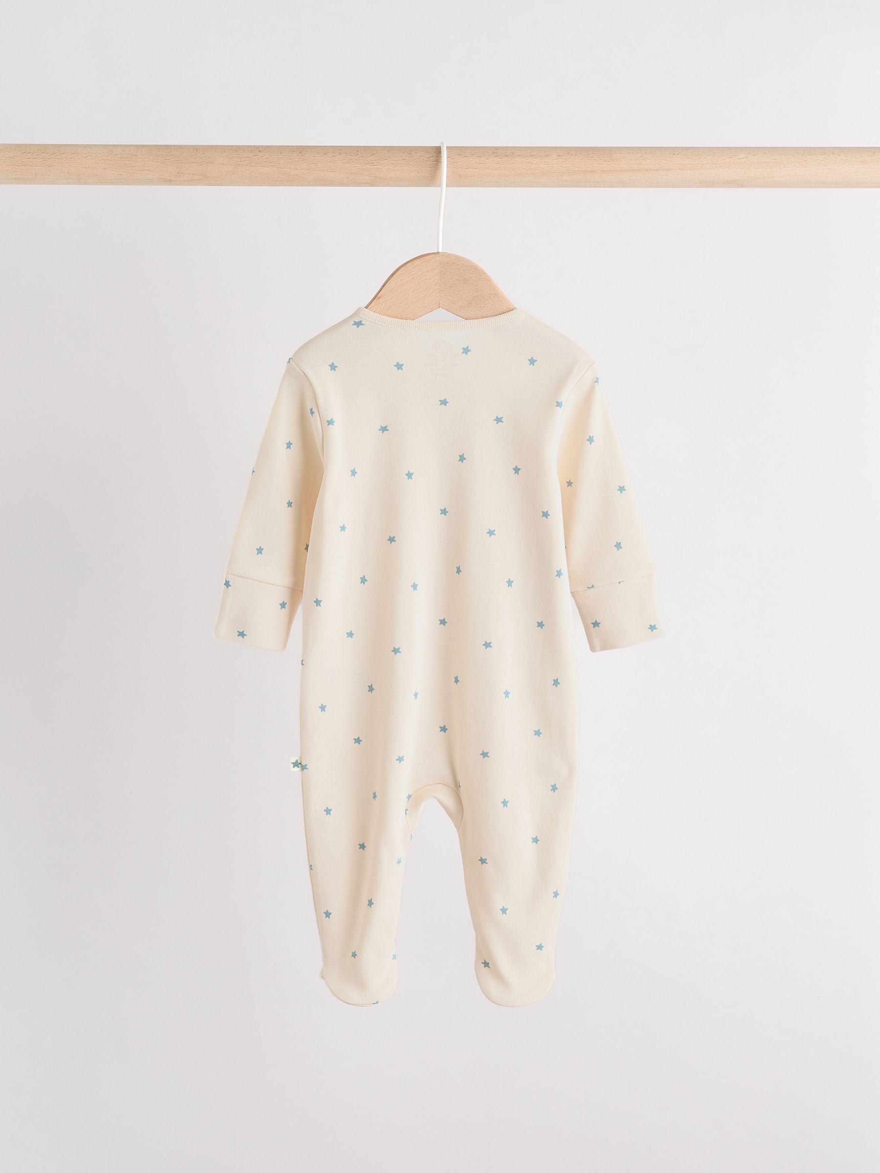 Blauw - Baby Pyjama, Bodysuit, muts en slabbetje 4 -delige set (0-12maanden)