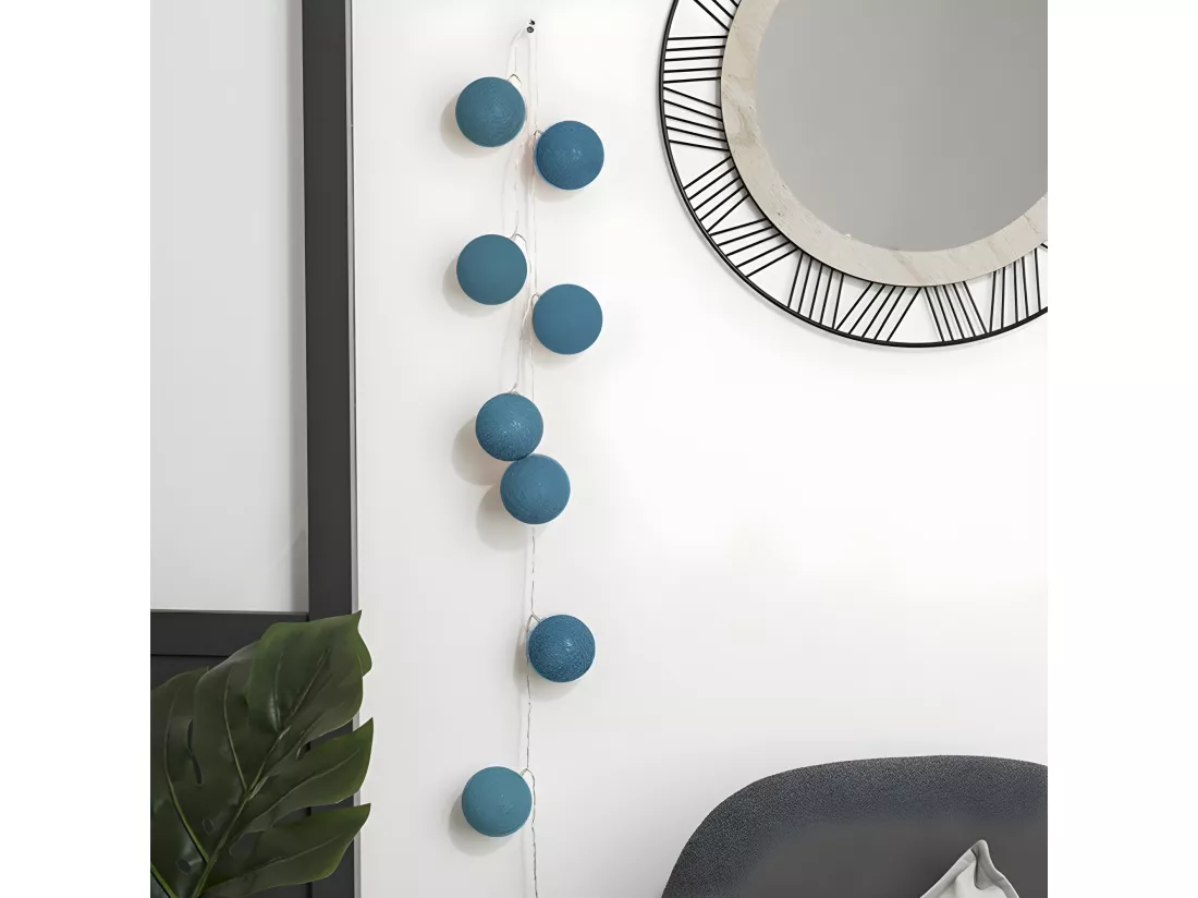 Guirlande PVC bleue 3.5 x 255 cm
