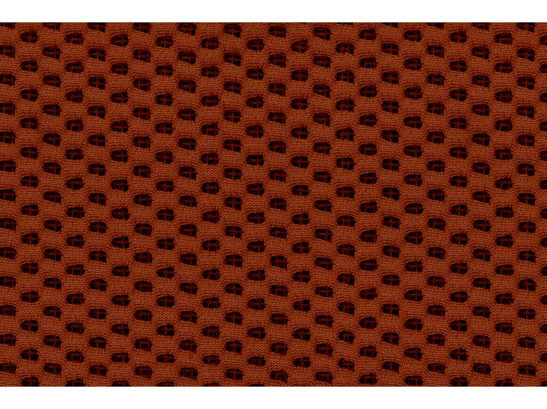 Fauteuil tissu rouge brique - FIGO