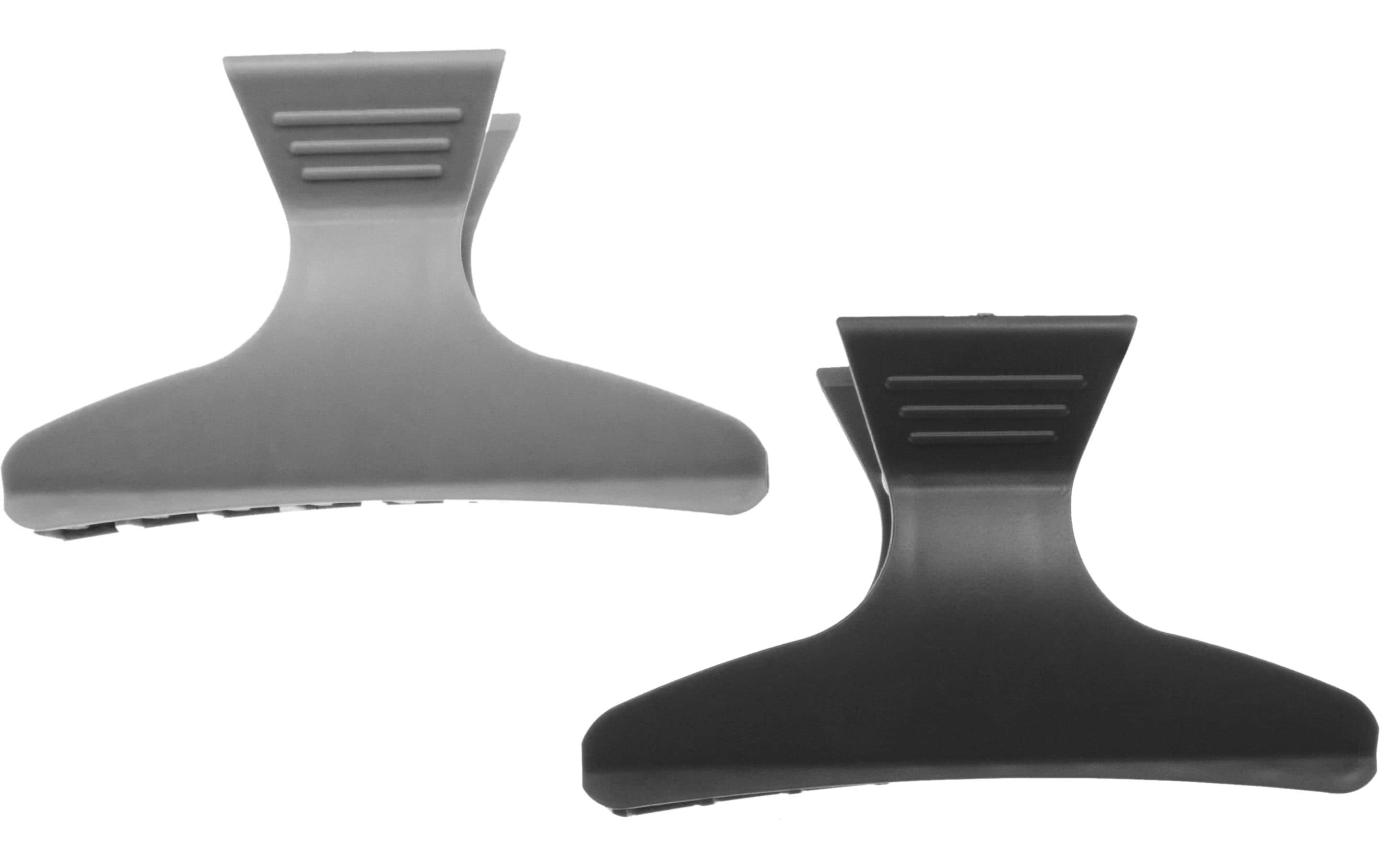 Haarabteilklammern, Schwarz/Grau Schwarz/Grau 2 StückStilvolle Clips für jeden Look