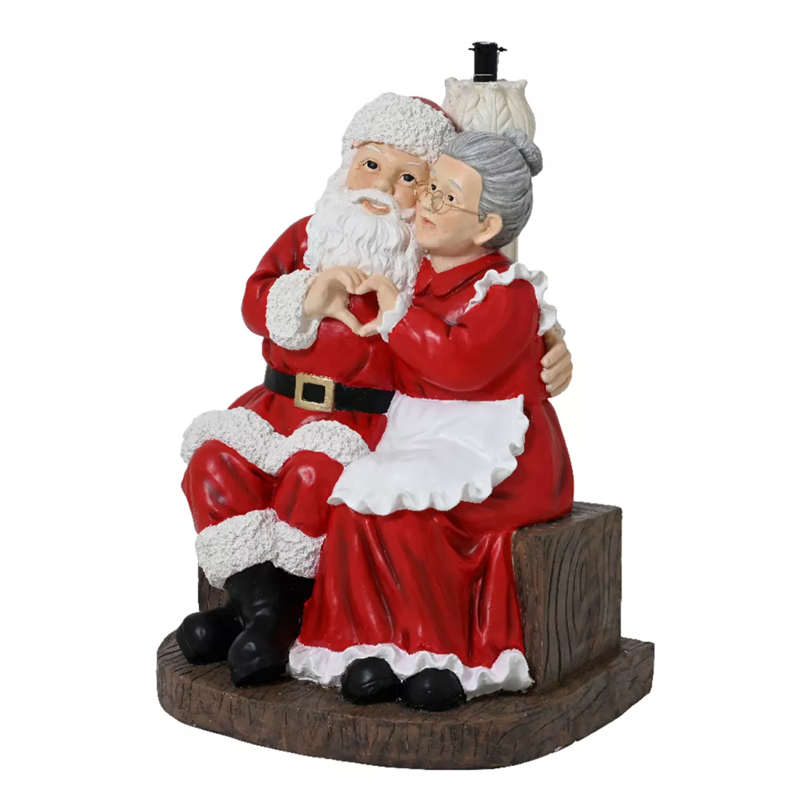 Pied de sapin géant (H97 cm) Père et Mère de Noël
