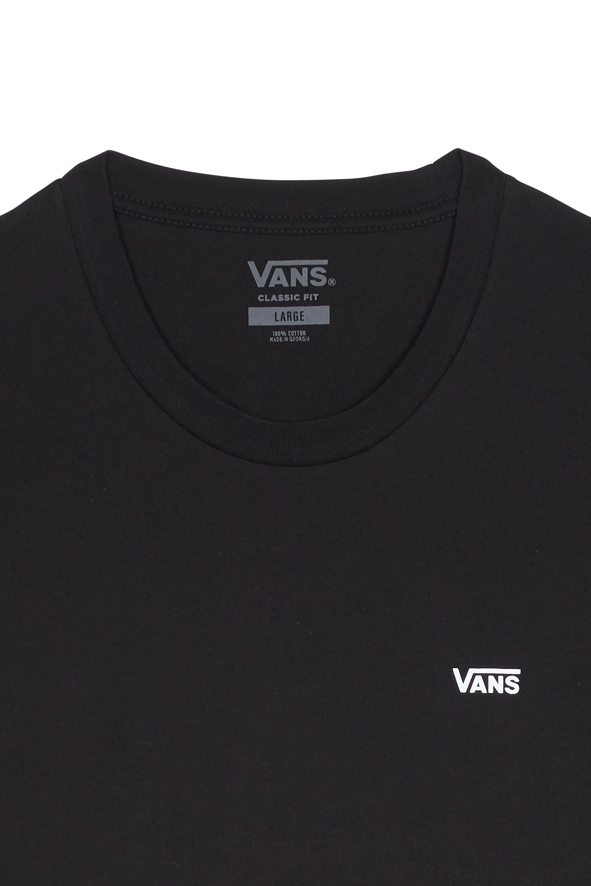 VANS T-shirt MN LEFT CHEST LOGO TEE Noir