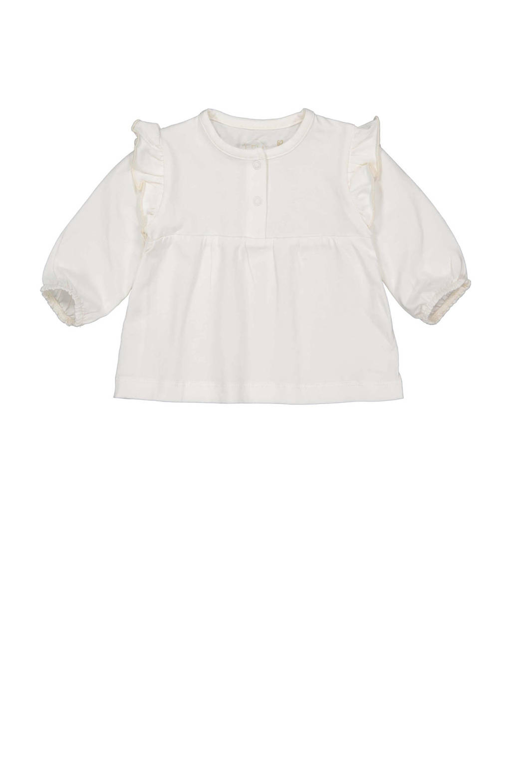 LEVV baby basic top LNORANOS met ruches offwhite