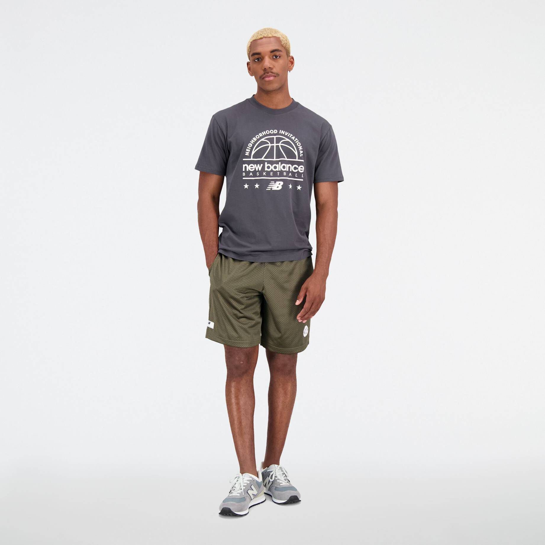 new balance| Herren T-Shirt HOOPS COTTON JERSEY