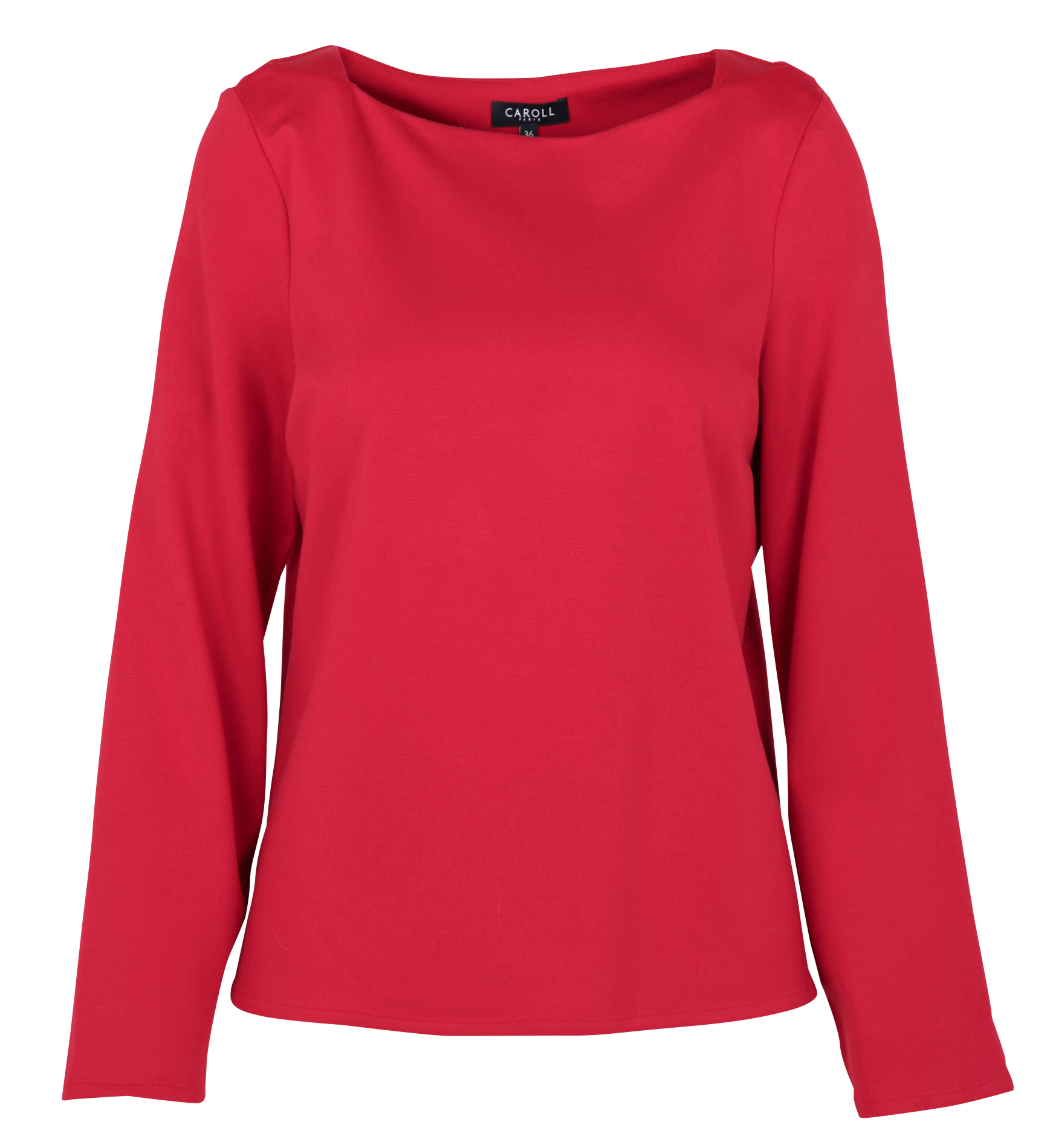 CARMIN - Blouse col rond| Rouge