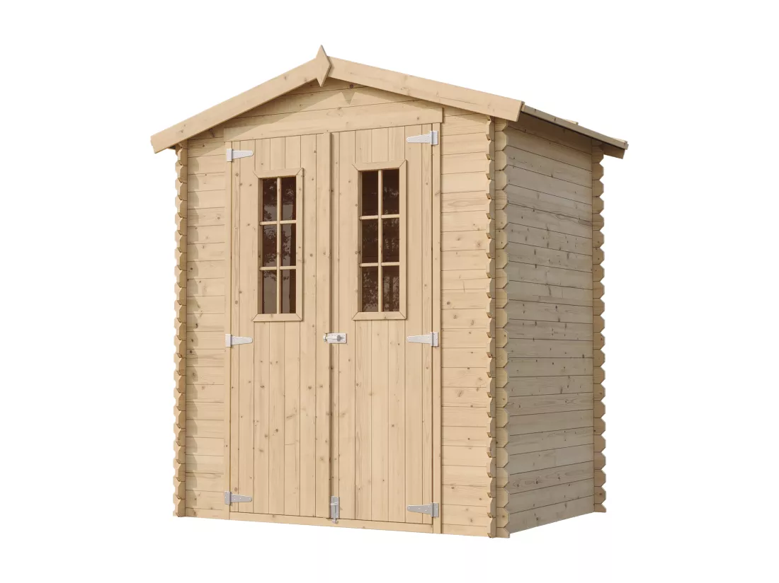 Abri de jardin en bois - I196xL136xH218 cm/ 1.98 m2- TIMBELA M367C