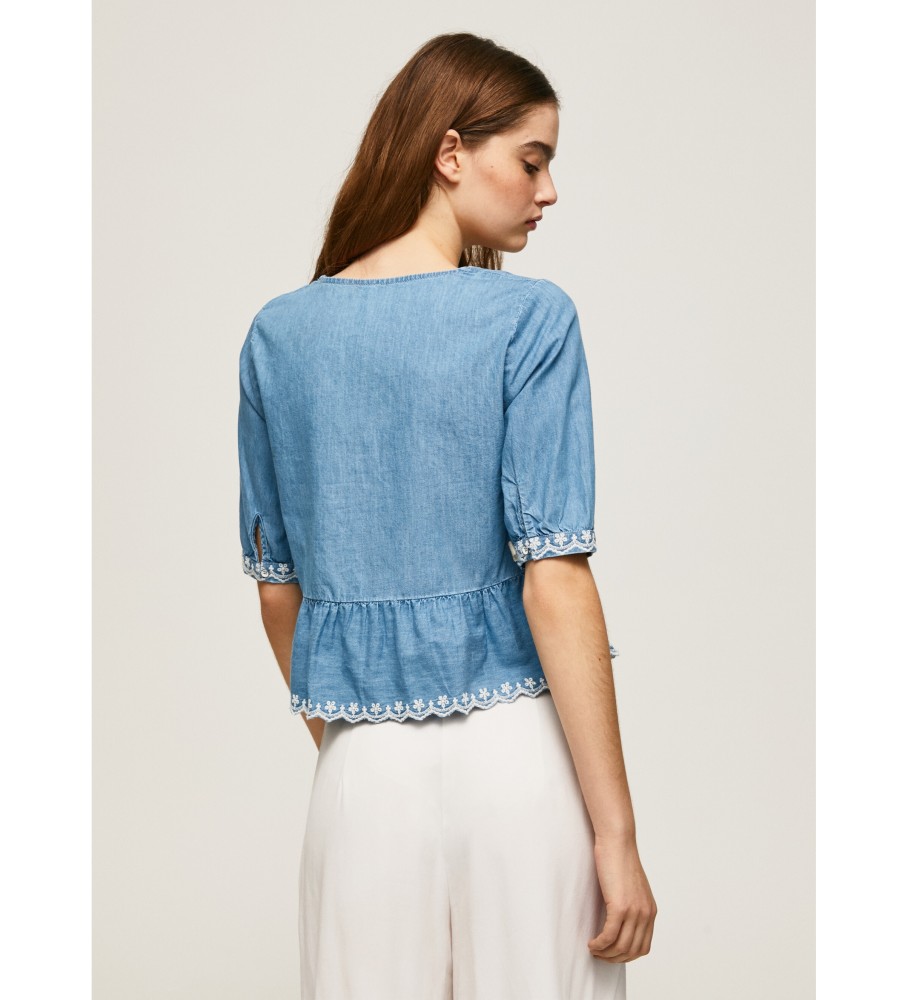 Blusa azul Berta da Pepe Jeans