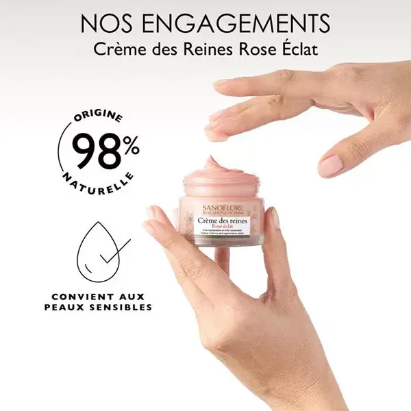 Sanoflore Crème des Reines Rose Radiance Certificado Orgânico 50ml