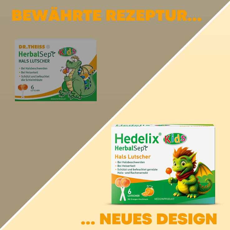 Hedelix Herbalsept Hals Lutscher Kids, 6 St