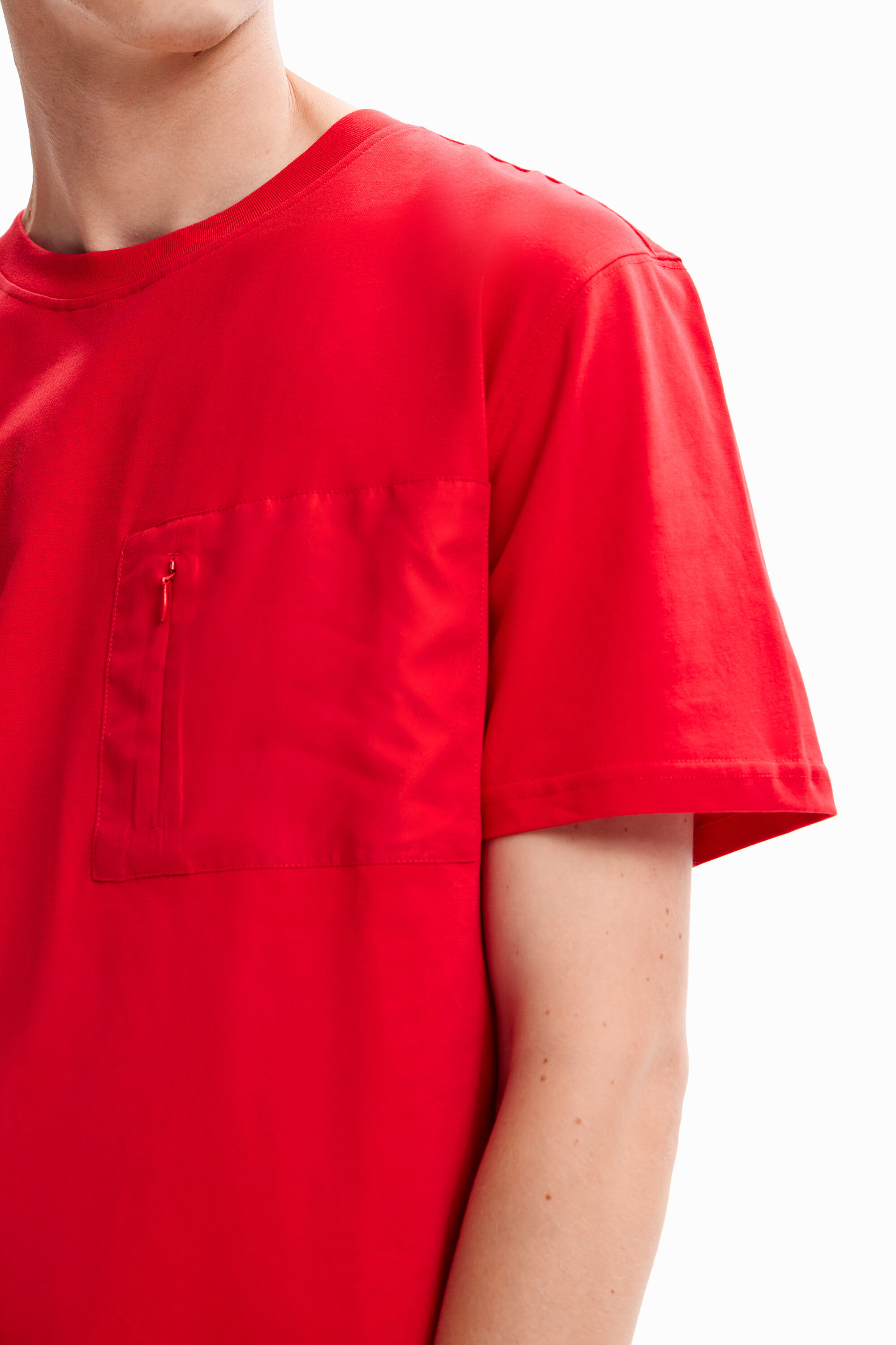 T-shirt uni poche