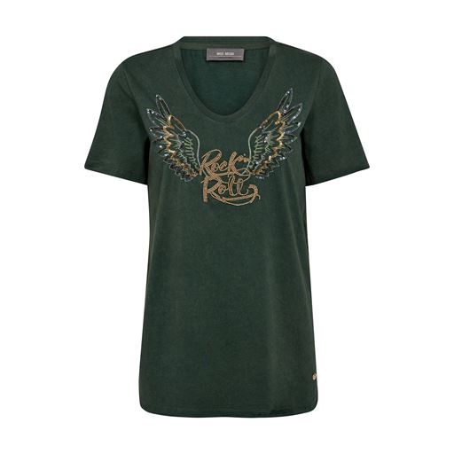 Mos Mosh Faye T-shirt, Dark Pine, L