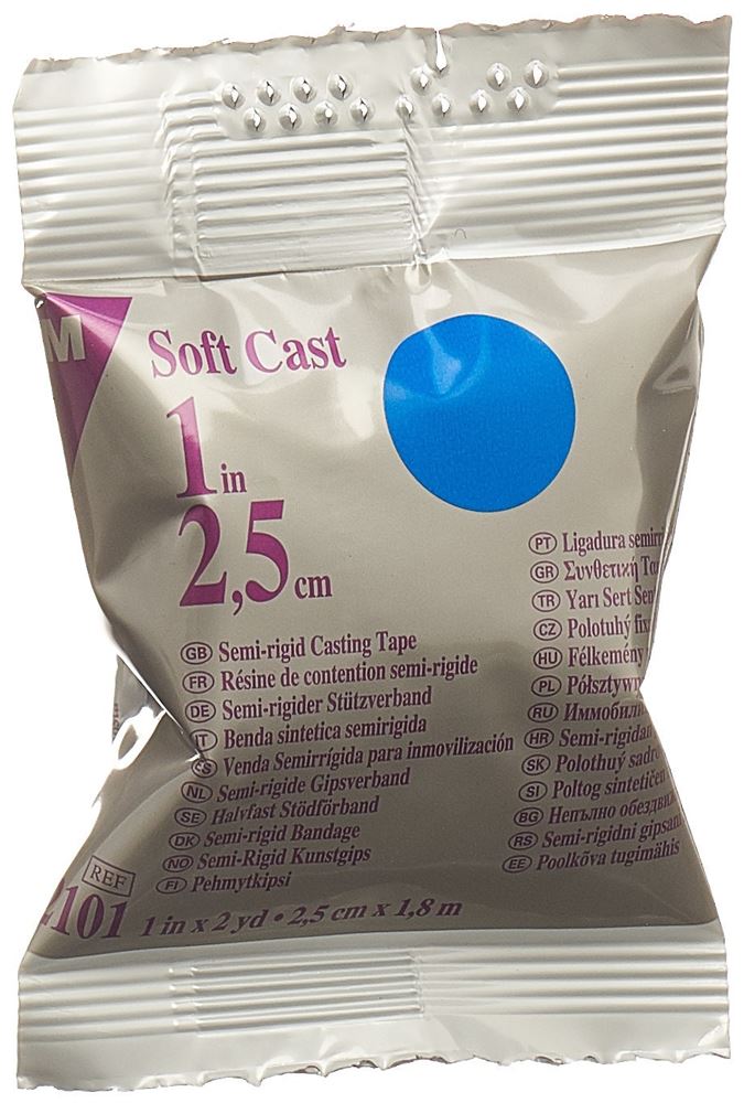 SCOTCHCAST Scotchcast Softcast 2.5cmx1.8m blau 1 Stk