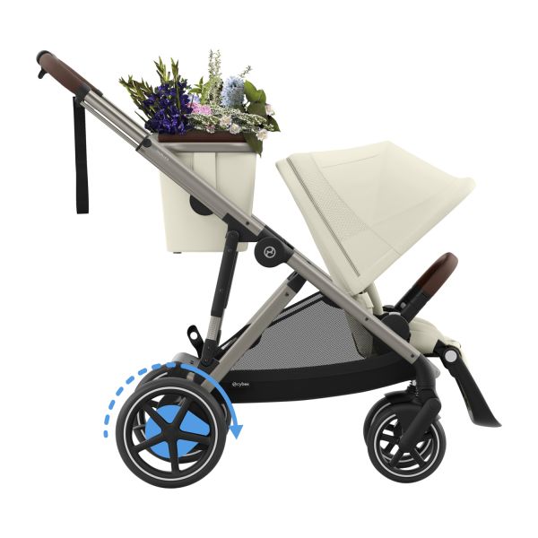 Cybex E-Gazelle S Kinderwagen - Taupe - Almond Beige / Beige