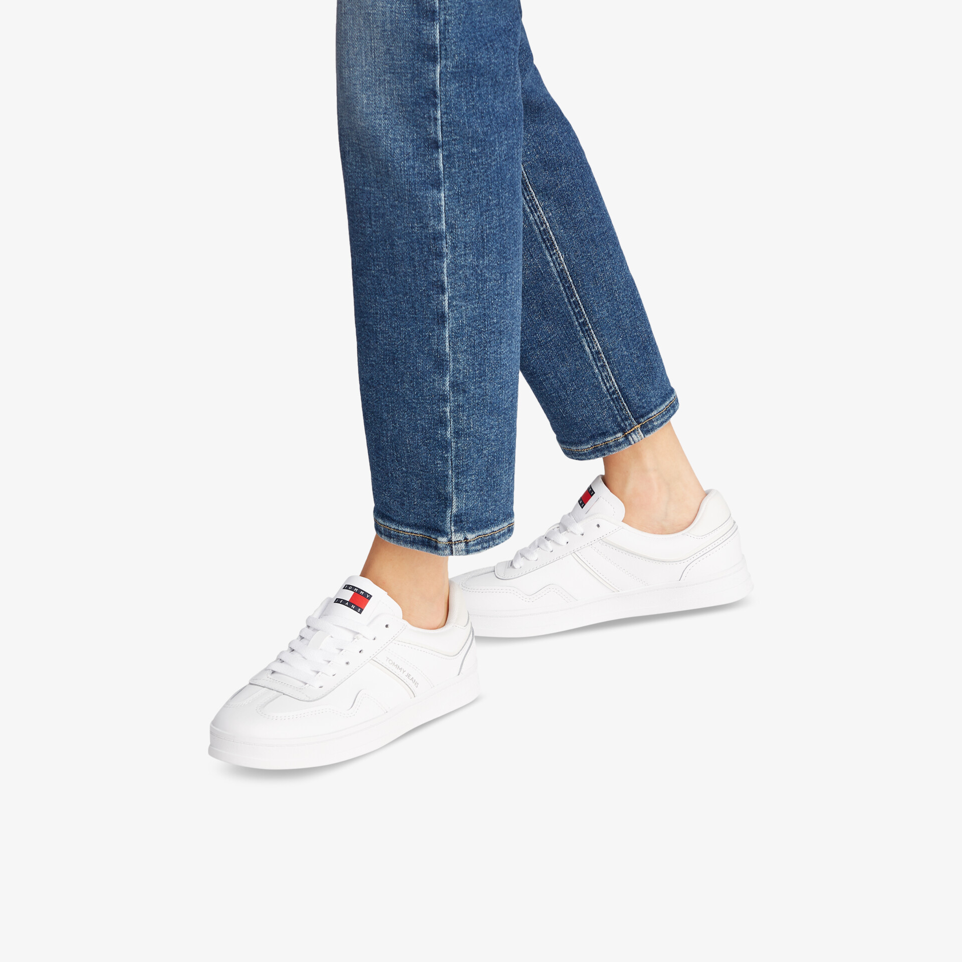 TOMMY JEANS Damen Sneaker Low weiß