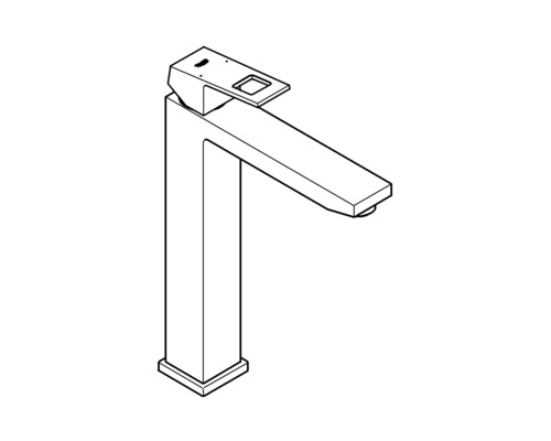 GROHE wastafelmengkraan voor opzetwastafels EUROCUBE chroom 23406000