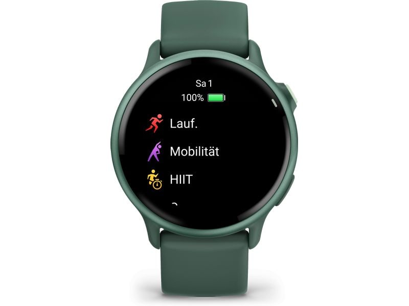 GARMIN GPS-Sportuhr Vivoactive 6 Dunkelgrün Sportuhr