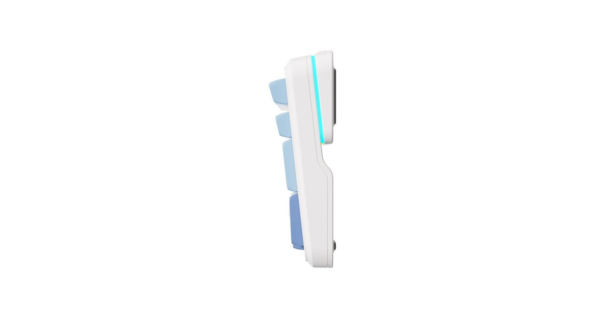 MCHOSEK99 Sky Blue Icy Creamsicle Wireless Gasket Mount Mechanical, toetsenbord  (Wit/lichtblauw, US lay-out, Kailh Box Icy Creamsicle, 98%, RGB, Hot swap, Double-Shot PBT, draadloos / Bluetooth / USB-C)
