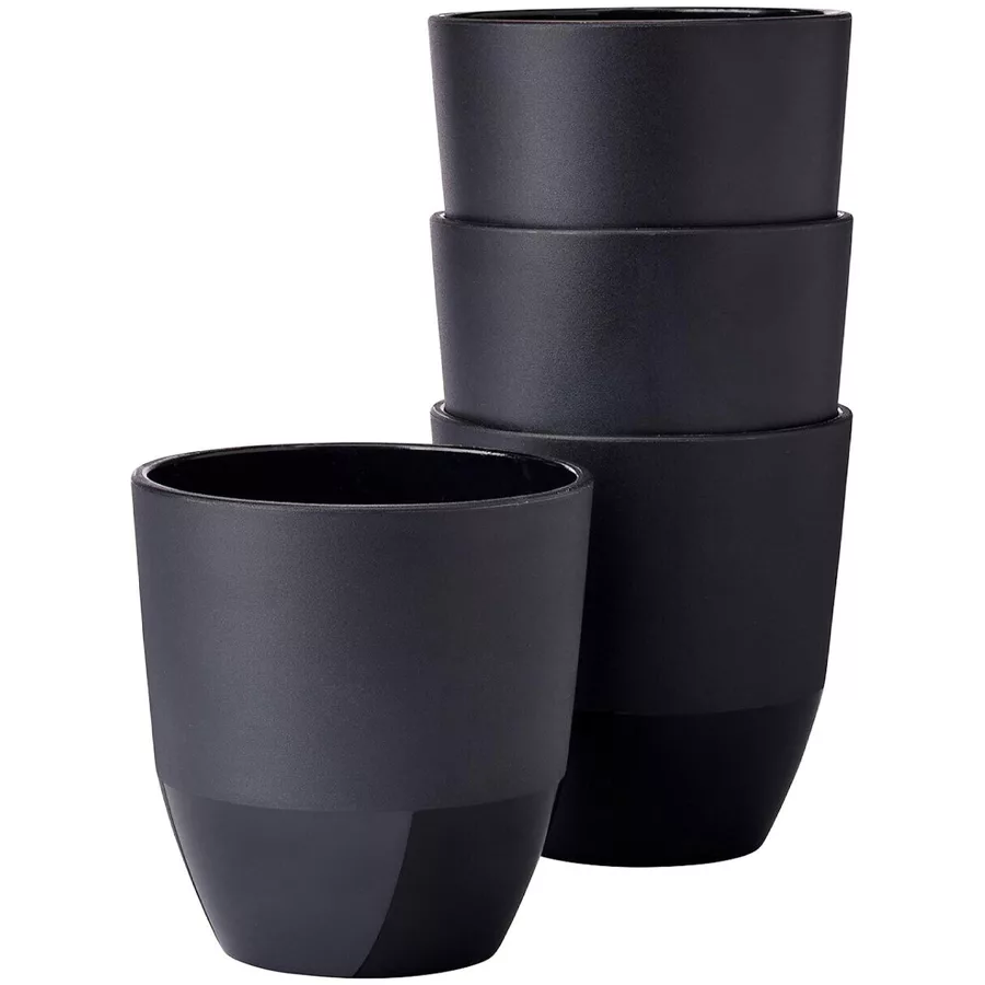 Mepal Becher Silueta 200 ml 4er Set schwarz