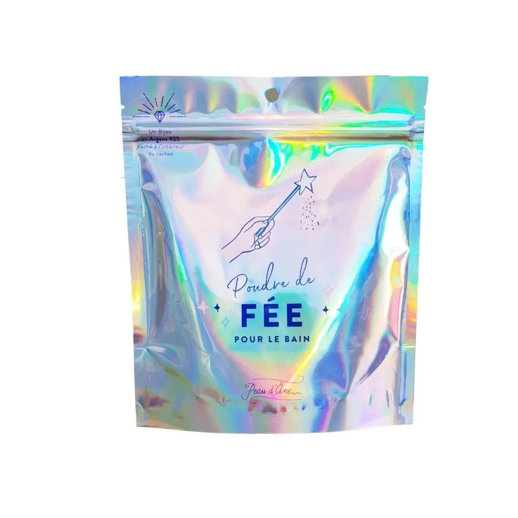 PEAU D'ANE - Poudre de Bain Fée Poudre effervescente avec Bijou- Sels, perles et cubes de bain