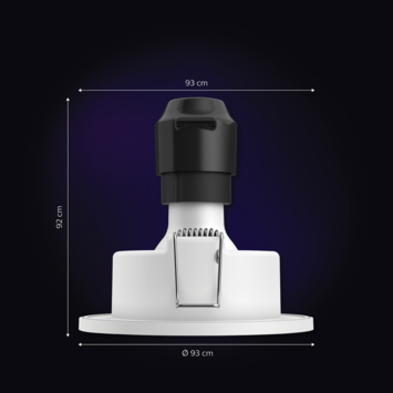 Philips Hue badkamerinbouwspot Xamento chroom - wit en gekleurd licht 5.7W - 3 spots