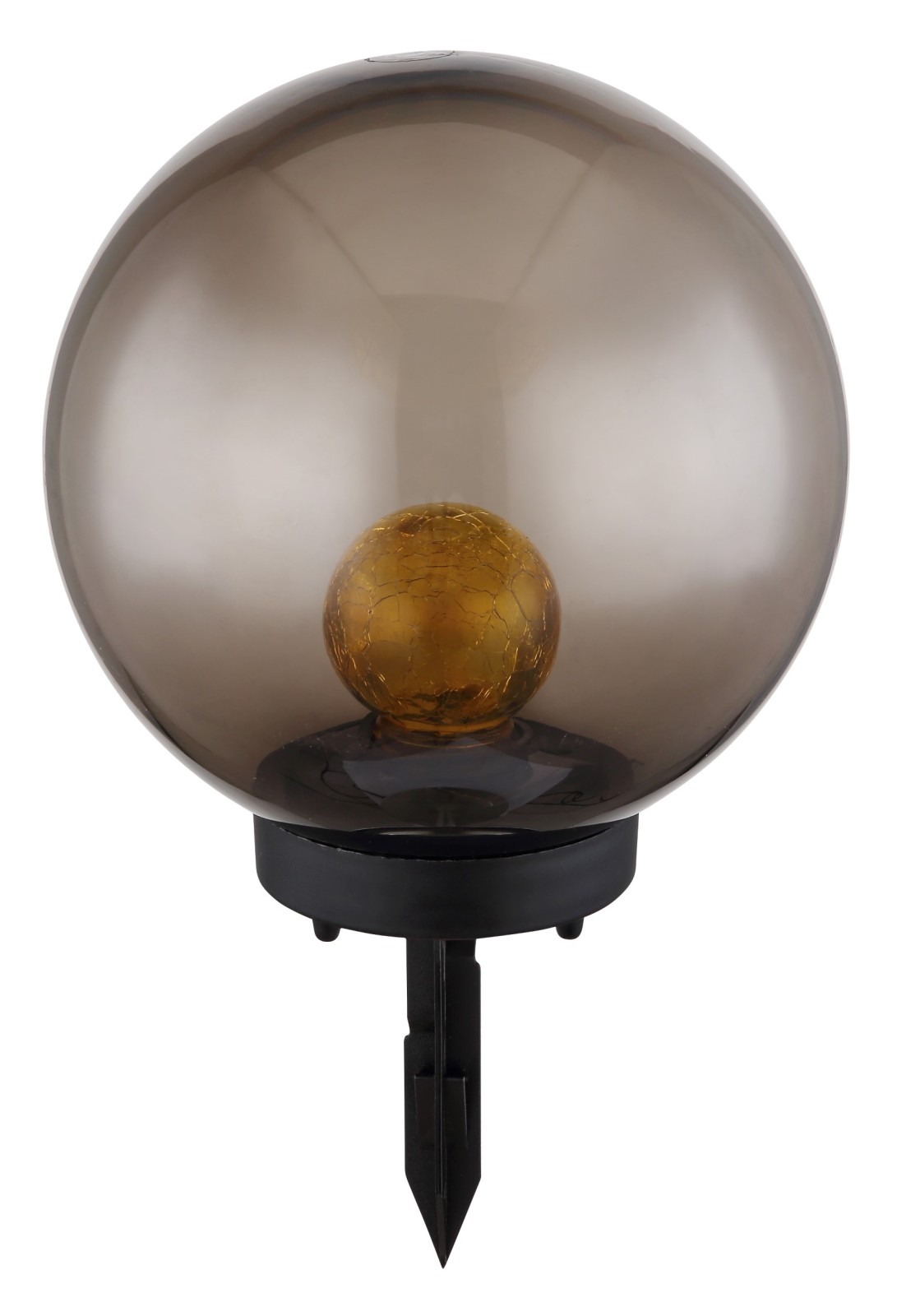 LED-Solarleuchte - schwarz - Ø 20 cm