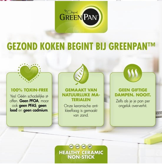 Greenpan Essentials Keramische Grillpan - 28 cm