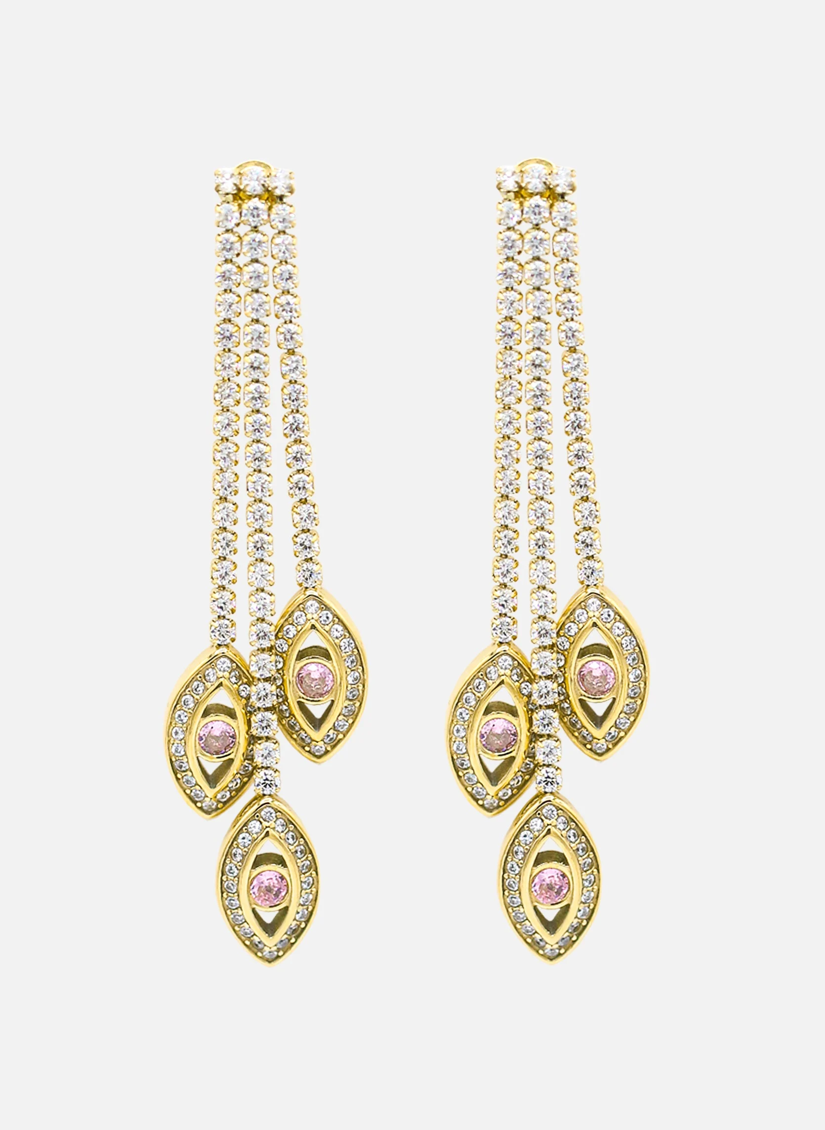 LUXOR - Boucles d'oreilles pendantes luxor | Rose