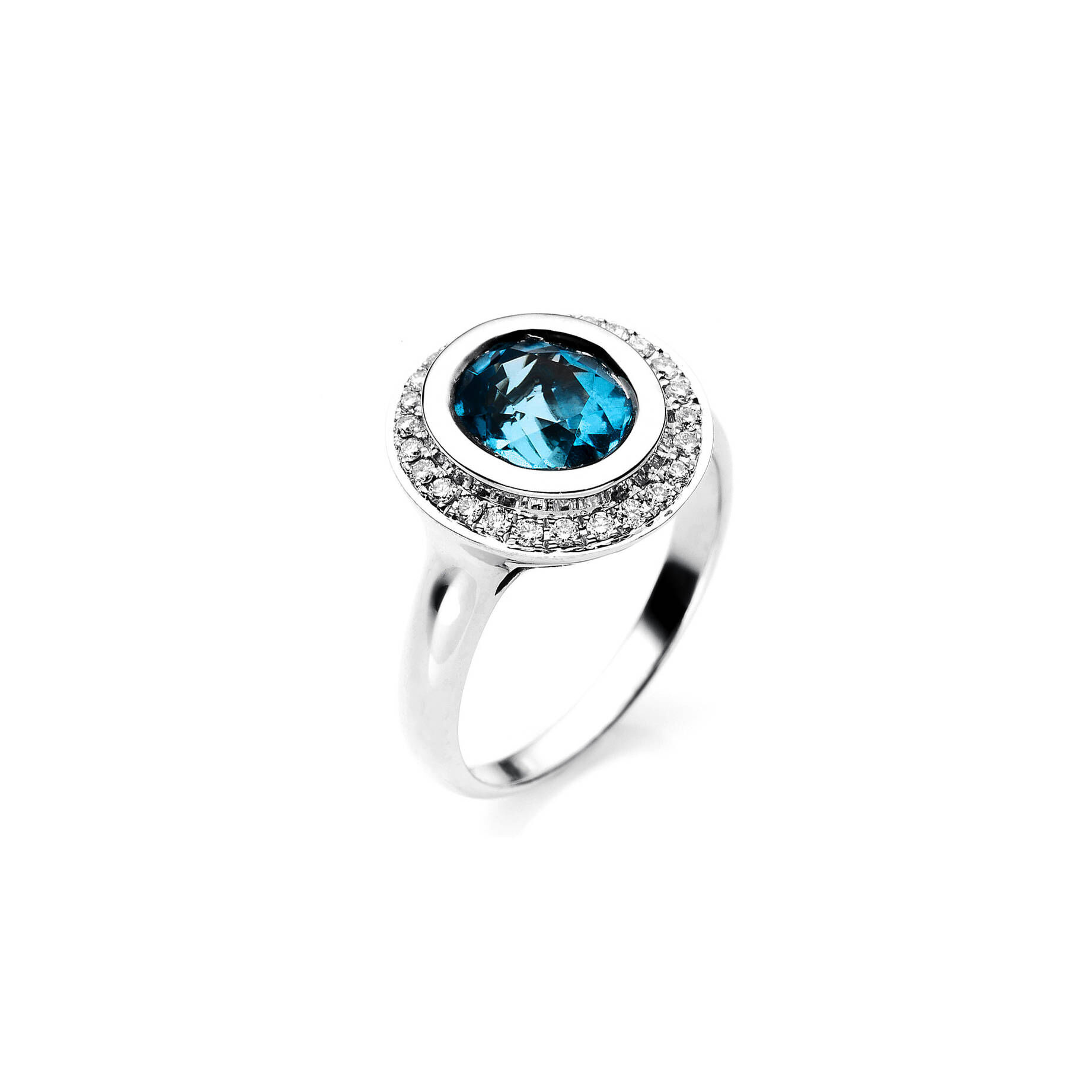Diamond Group| Damen Topasring mit Diamanten