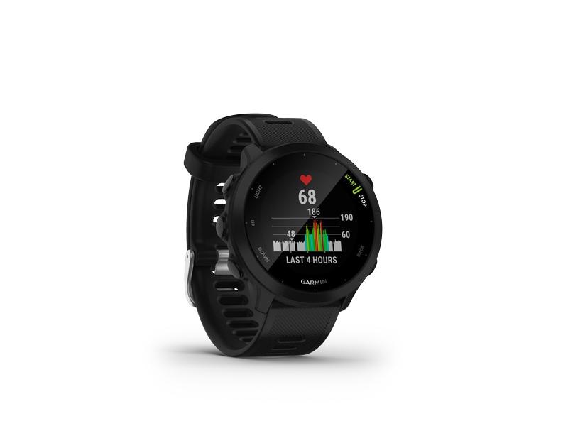 GARMIN Sportuhr Forerunner 55 Schwarz/Schwarz GPS-Laufuhr