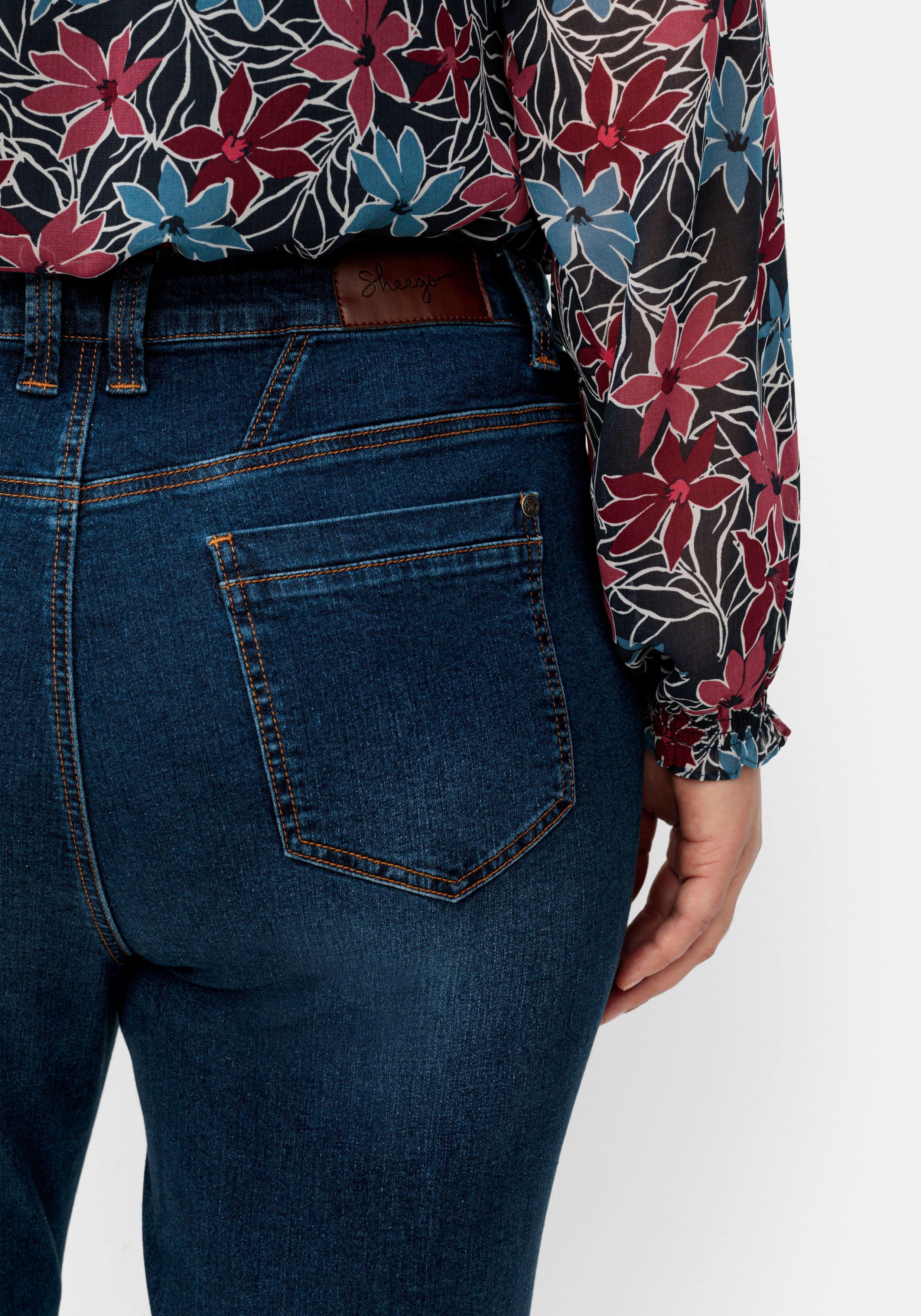 Schmale Jeans in Curvy-Schnitt PIA, in 5-Pocket-Form