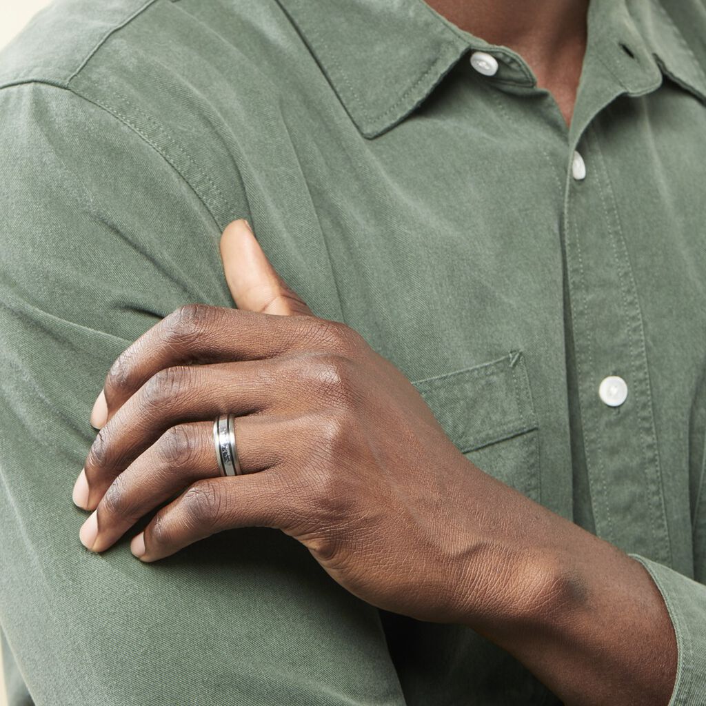 Bague Mollie Acier Blanc