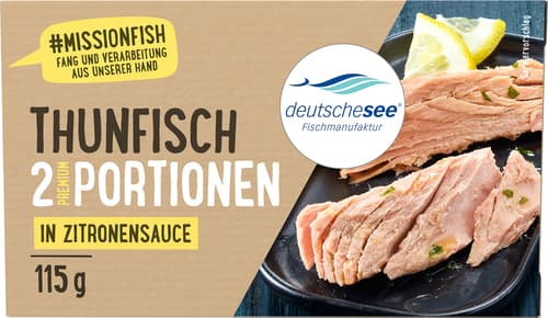 Deutsche See Thunfisch-Filet in Zitronensauce