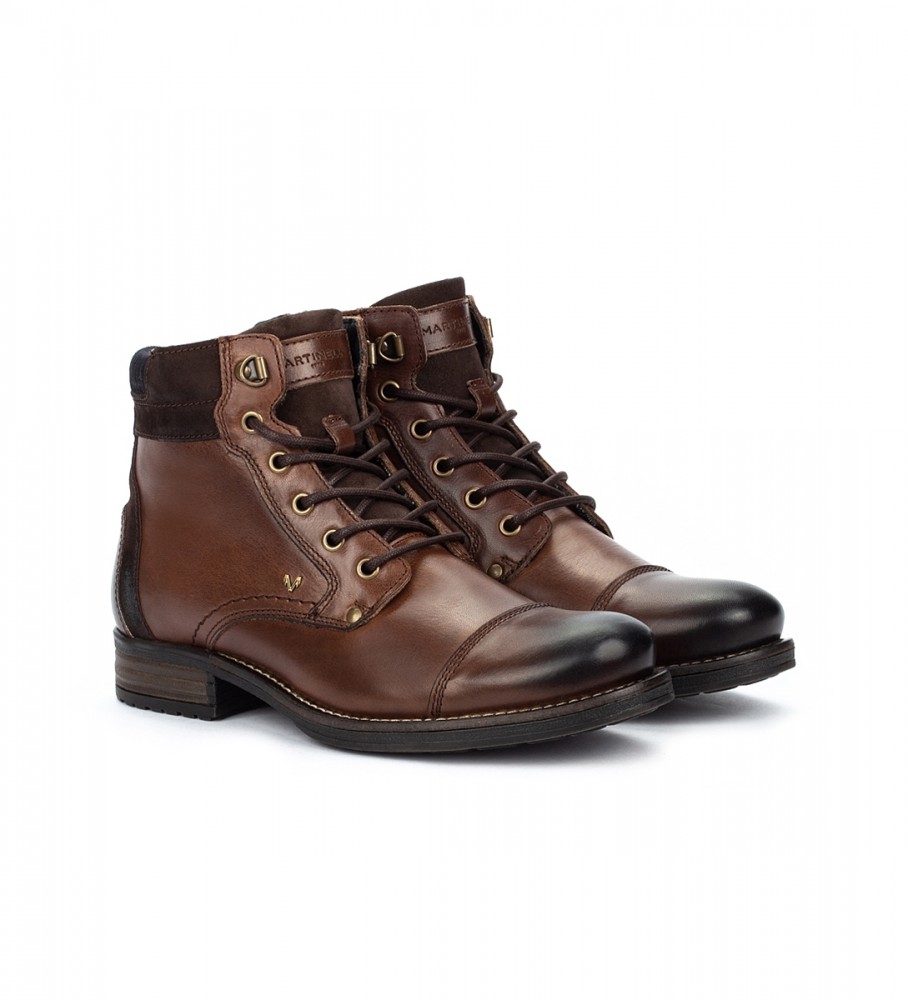 Botas de tornozelo Martinelli Sean em couro marrom